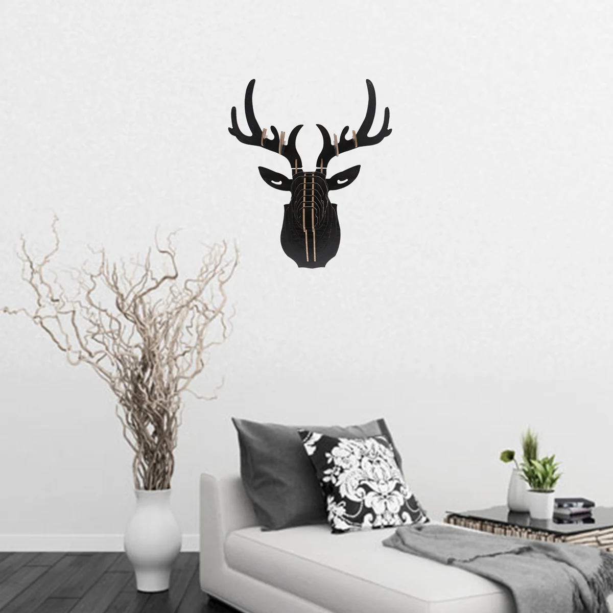 Decoration Wooden Elk Head Sculpture Wall Hanging Hanger Porch Black Animal Decorative Heads Home
Decoration Wooden Elk Head Sculpture Wall Hanging Hanger Porch Black Animal Decorative Heads Home