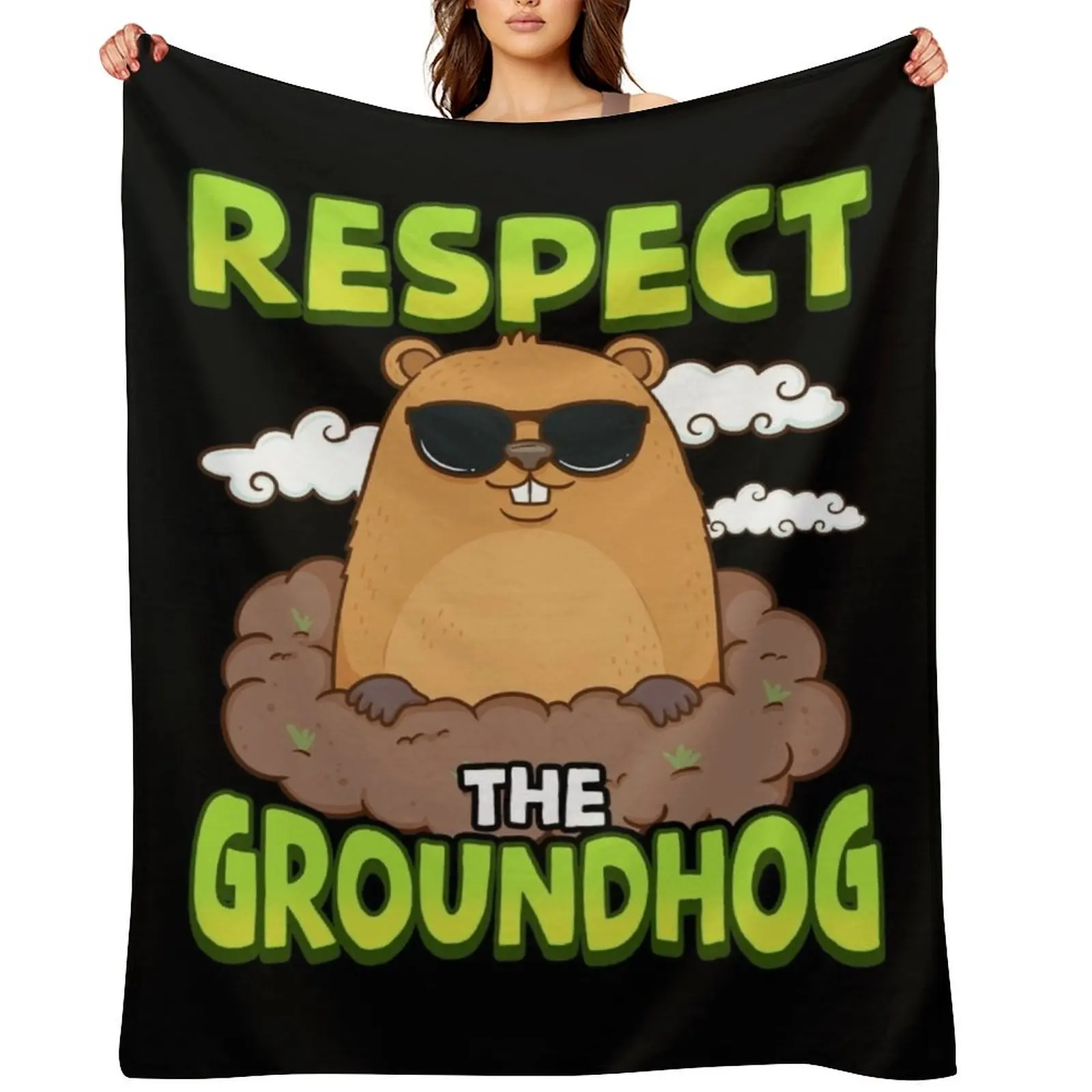 Cute & Funny Respect The Groundhog Throw Blanket anime Single for winter Blankets
Cute & Funny Respect The Groundhog Throw Blanket anime Single for winter Blankets