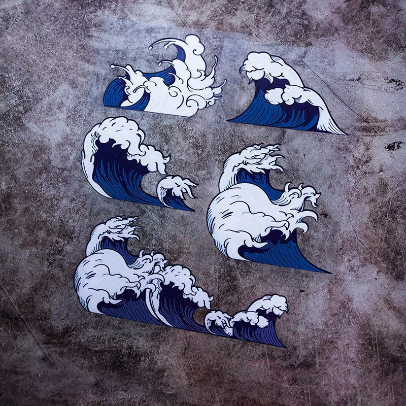 Waterproof Vinyl Decals Motorcycle Fuel Tank Decoration JDM Sea Wave Stickers Car Stickers Auto Window Bumper Trunk
Waterproof Vinyl Decals Motorcycle Fuel Tank Decoration JDM Sea Wave Stickers Car Stickers Auto Window Bumper Trunk