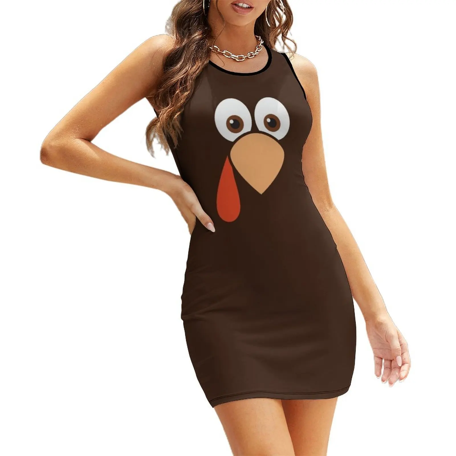 Cartoon Turkey Face Sleeveless Sundress Summer dresses for women wedding guest dress 2025 summer women's suit Dress women
Cartoon Turkey Face Sleeveless Sundress Summer dresses for women wedding guest dress 2025 summer women's suit Dress women