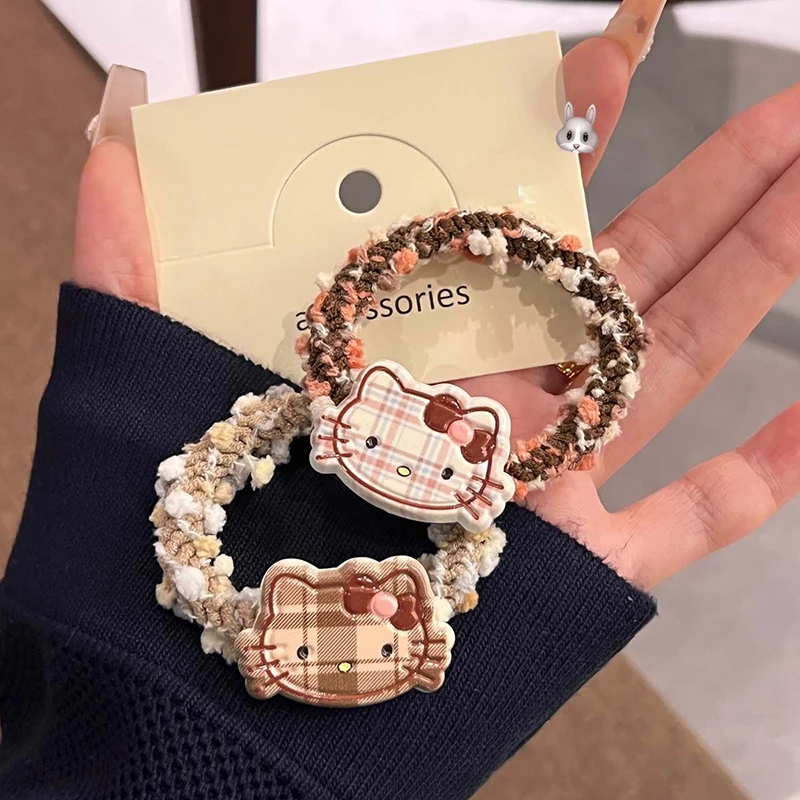 New 2Pcs Sanrio Kawaii Anime Hello Kitty Hair Tie Cute Sweet Decoration Cartoon Hair Accessories Lovely Headwear Gifts for Girls
New 2Pcs Sanrio Kawaii Anime Hello Kitty Hair Tie Cute Sweet Decoration Cartoon Hair Accessories Lovely Headwear Gifts for Girls