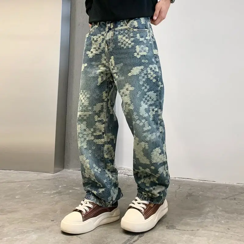 Jeans Design Jacquard American Retro Camouflage New Fashion Loose Ruan Handsome Straight High Street Casual Pants
Jeans Design Jacquard American Retro Camouflage New Fashion Loose Ruan Handsome Straight High Street Casual Pants