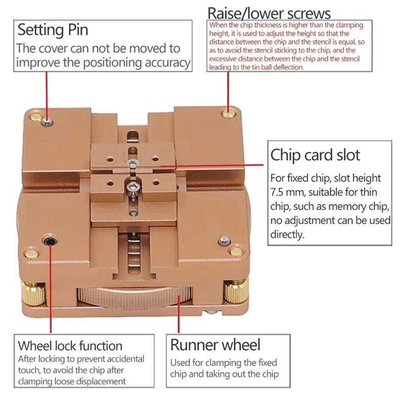 ABLA-BGA стол для посадки шаров, быстрое позиционирование с магнитным шариком, стол для посадки шаров, инструмент для ремонта чипов с фиксирующим штифтом 
ABLA-BGA стол для посадки шаров, быстрое позиционирование с магнитным шариком, стол для посадки шаров, инструмент для ремонта чипов с фиксирующим штифтом