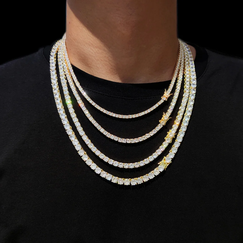 HOT 2026 Tennis Chain Necklace for Men Women Iced Out Bling Necklace Prong-Setting 5A Cubic Zirconia Stones Fashion Jewelry
HOT 2026 Tennis Chain Necklace for Men Women Iced Out Bling Necklace Prong-Setting 5A Cubic Zirconia Stones Fashion Jewelry
