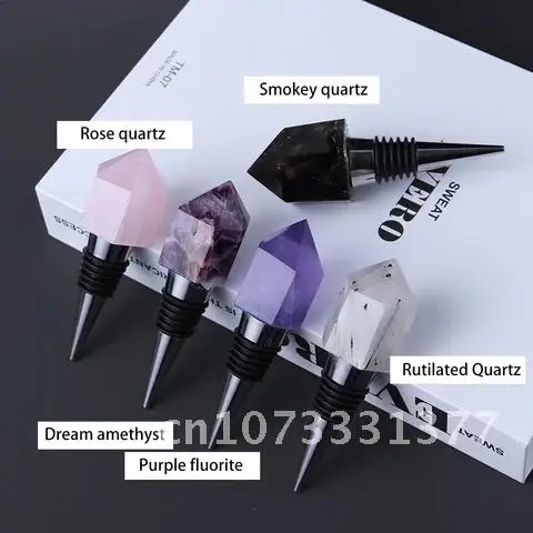 Natural crystal stone energy tower crystal column Rose quartz red wine stopper gem handicraft wine sealing tool 1pc
Natural crystal stone energy tower crystal column Rose quartz red wine stopper gem handicraft wine sealing tool 1pc