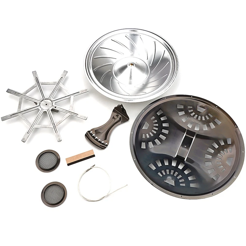 Top-Resonator Cones Soundhole Screens Tailpiece Spider Bridge Saddle Set For Dobro Resonator Guitar Parts Accessories Set
Top-Resonator Cones Soundhole Screens Tailpiece Spider Bridge Saddle Set For Dobro Resonator Guitar Parts Accessories Set