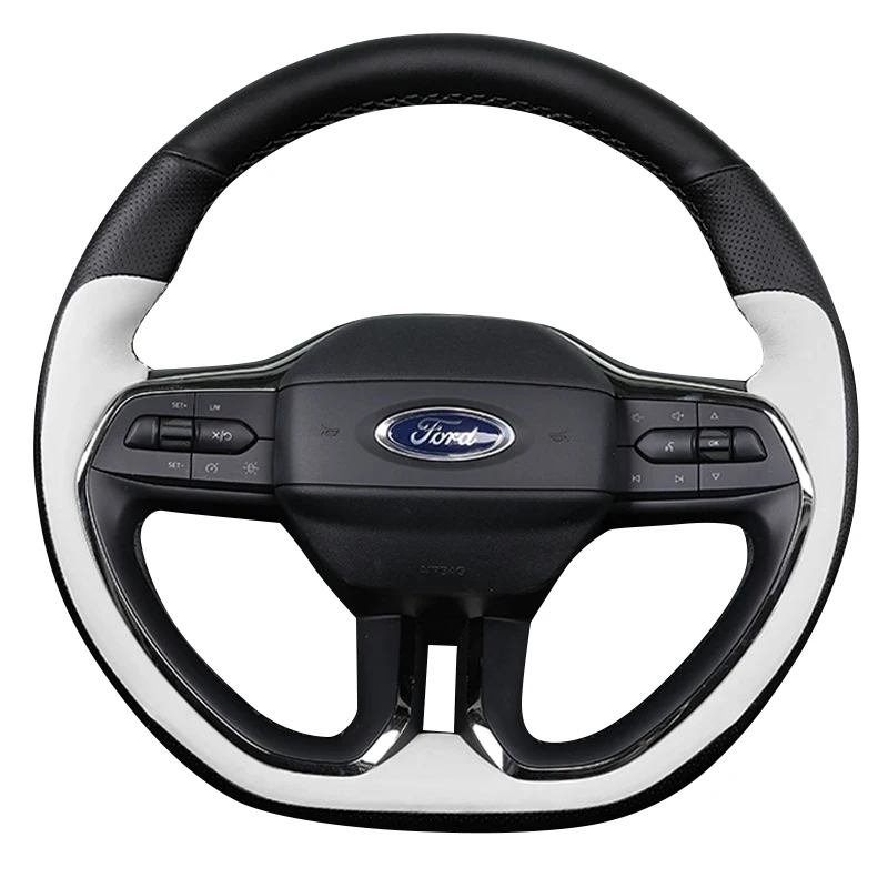 for Ford Tourneo ST-Line Explorer EV 2024 2025 Hand-stitched non-slip Black red genuine Leather car Steering Wheel Cover
for Ford Tourneo ST-Line Explorer EV 2024 2025 Hand-stitched non-slip Black red genuine Leather car Steering Wheel Cover