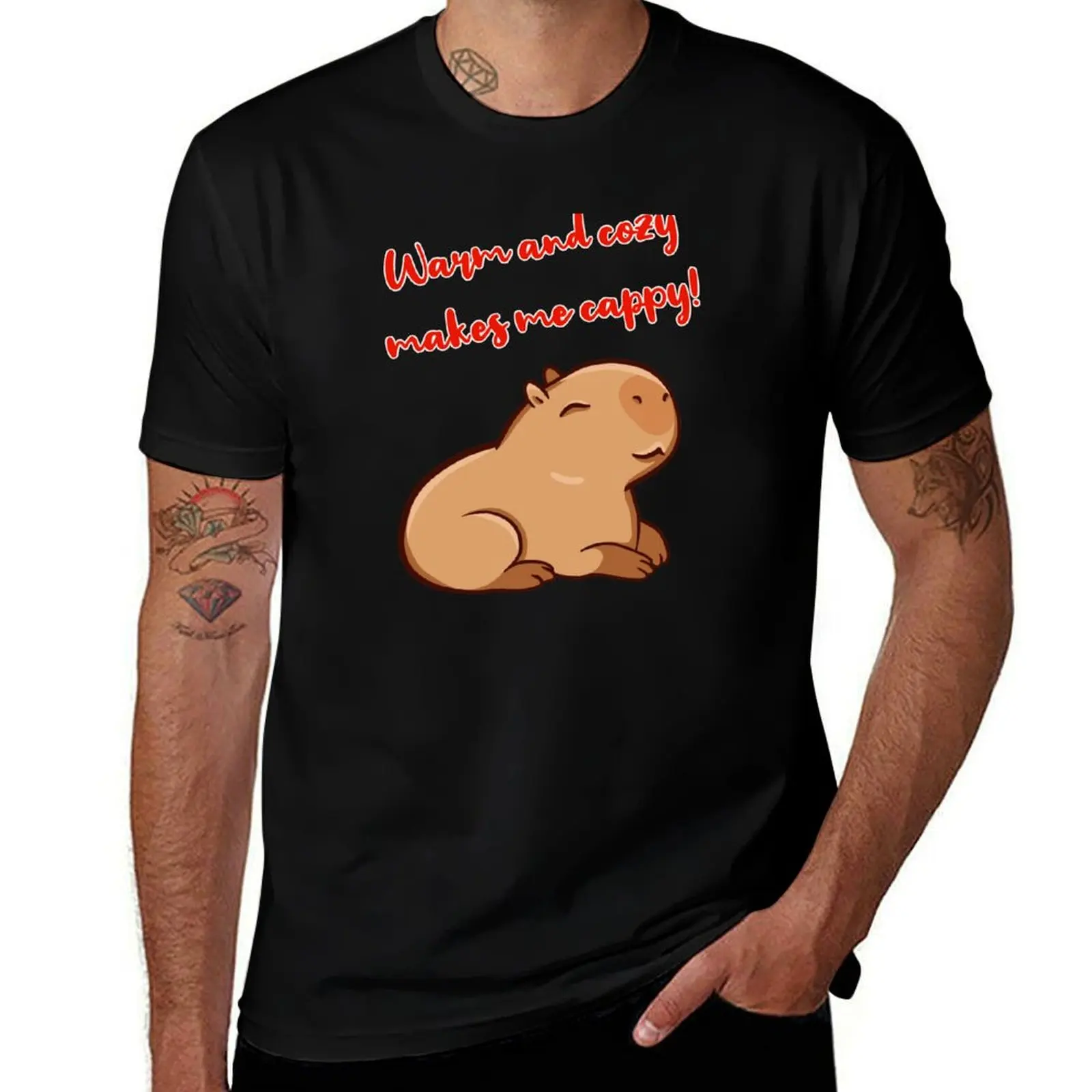 Warm cozy cappy capybara T-Shirt summer top anime clothes man t shirt essential t shirt shirts graphic tee men
Warm cozy cappy capybara T-Shirt summer top anime clothes man t shirt essential t shirt shirts graphic tee men