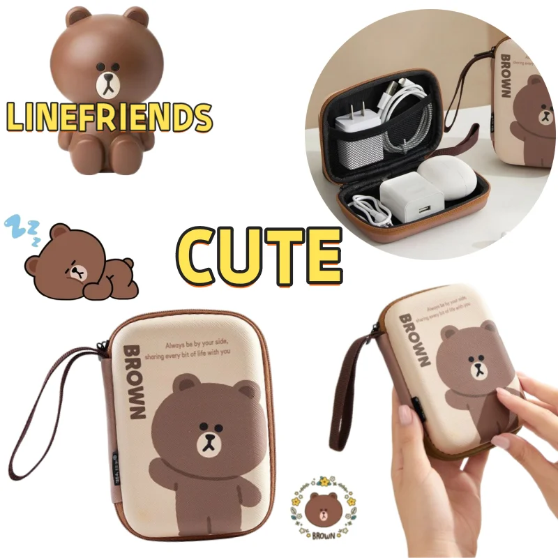 LINE FRIENDS Brown Bear New Creative Headphone Storage Bag Cartoon ,Cute High-Value Fashionable Student Charger Storage Pouch
LINE FRIENDS Brown Bear New Creative Headphone Storage Bag Cartoon ,Cute High-Value Fashionable Student Charger Storage Pouch