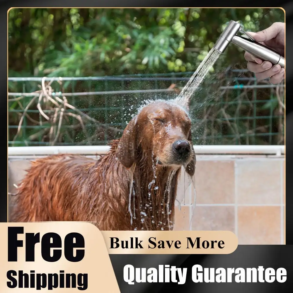 Ручной душ-биде из нержавеющей стали с 2-ходовым переключателем и шлангом, портативный распылитель для туалета, для личной гигиены и мытья домашних животных
Ручной душ-биде из нержавеющей стали с 2-ходовым переключателем и шлангом, портативный распылитель для туалета, для личной гигиены и мытья домашних животных