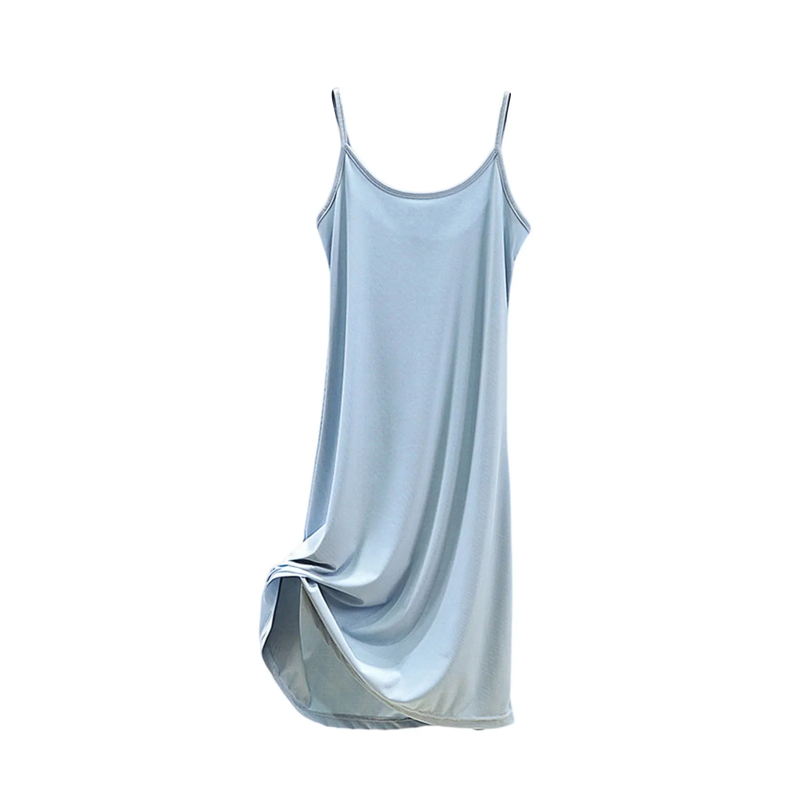 Women's summer loose casual nightgown with camisole solid color bottom dress underneath,breathable comfortable modal tank dress
Women's summer loose casual nightgown with camisole solid color bottom dress underneath,breathable comfortable modal tank dress