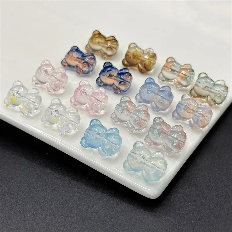 100pcs/lot 13x16mm High Quality Cartoon Bear Shape Crystal Czech Glass Bead Charms Beads for Jewelry Making DIY Bracelet Pendant
100pcs/lot 13x16mm High Quality Cartoon Bear Shape Crystal Czech Glass Bead Charms Beads for Jewelry Making DIY Bracelet Pendant