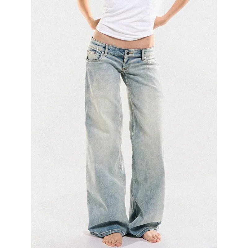 American Retro 2026 New Low Waist Washed Jeans Women Slouchy Floor Length Wide Leg Jeans Y2k Hot Girl Streetwear Daily Casual
American Retro 2026 New Low Waist Washed Jeans Women Slouchy Floor Length Wide Leg Jeans Y2k Hot Girl Streetwear Daily Casual