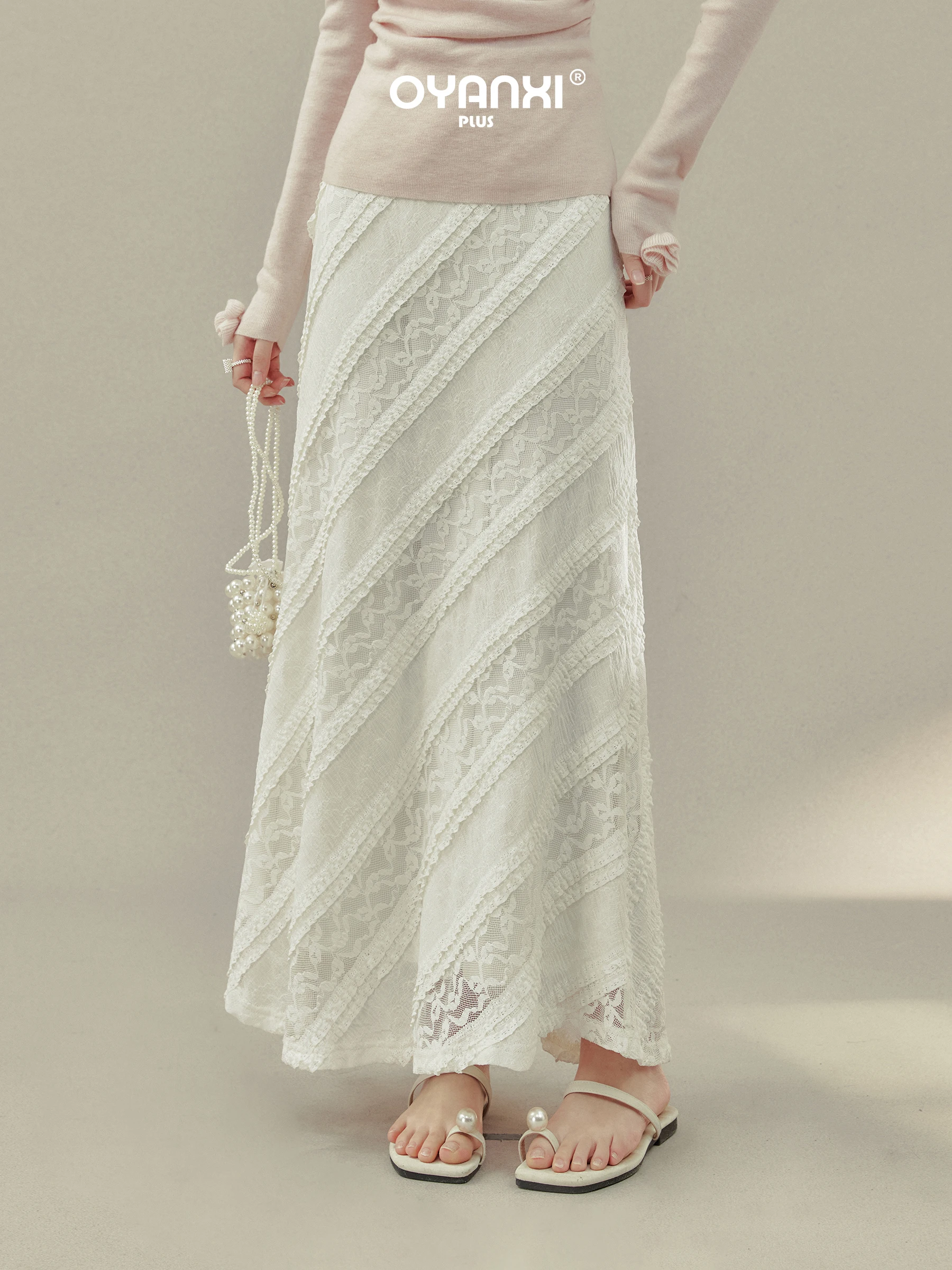 Elegant plus Size Lace Skirt with Texture Pattern Apricot Color Retro High Waist Straight Cut Spring Season Women's Fashion
Elegant plus Size Lace Skirt with Texture Pattern Apricot Color Retro High Waist Straight Cut Spring Season Women's Fashion
