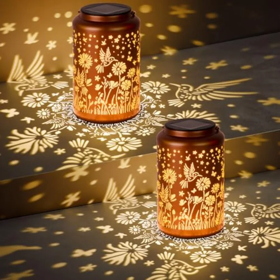 2 Pack Solar Lanterns Outdoor Waterproof Hummingbird Solar Lights Outdoor Waterproof for Garden, Backyard, Patio Decor, Birthda
2 Pack Solar Lanterns Outdoor Waterproof Hummingbird Solar Lights Outdoor Waterproof for Garden, Backyard, Patio Decor, Birthda