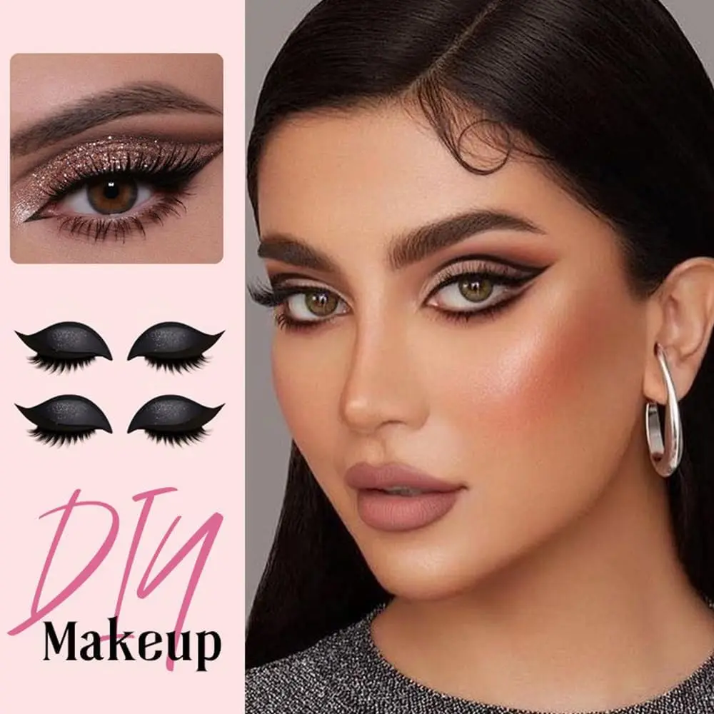 Eyeshadow Eyelash Combination Gentle Eyelash Stickers Quick Eye Makeup Reusable False Eyelashes For Photo Shoot Busy Beginner
Eyeshadow Eyelash Combination Gentle Eyelash Stickers Quick Eye Makeup Reusable False Eyelashes For Photo Shoot Busy Beginner