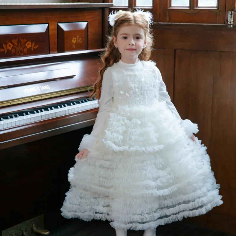 Girls' High-End Vest Dress25Autumn and Winter Girl's Birthday Flower Girl Performance Princess Dress Layered Cake Tank Dress
Girls' High-End Vest Dress25Autumn and Winter Girl's Birthday Flower Girl Performance Princess Dress Layered Cake Tank Dress