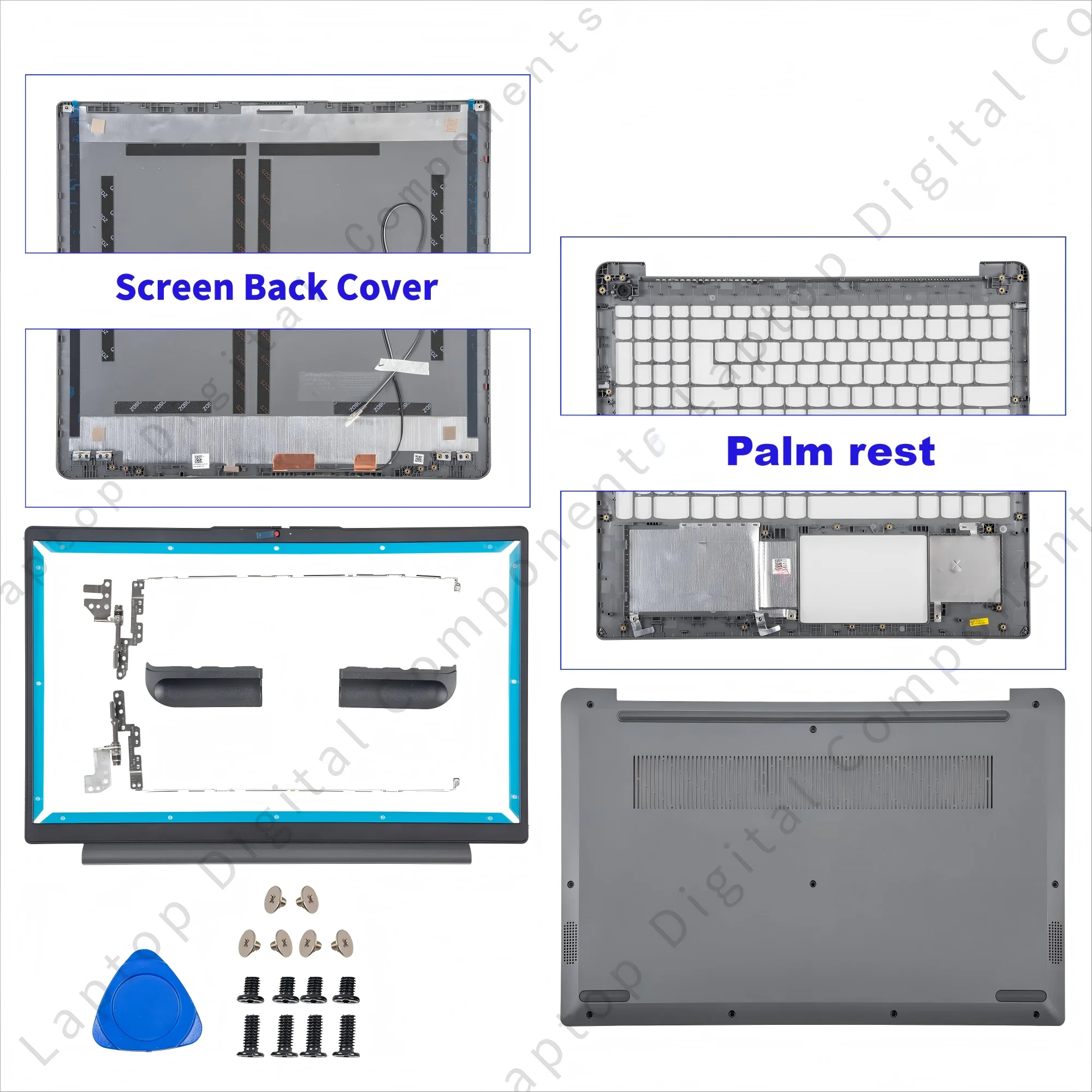 Новый чехол для Ideapad 3 15ITL6 15ADA6 15ALC6 2021, задняя крышка ЖК-дисплея для ноутбука, передняя панель, подставка для рук, петли, нижняя часть корпуса, тачпад 
Новый чехол для Ideapad 3 15ITL6 15ADA6 15ALC6 2021, задняя крышка ЖК-дисплея для ноутбука, передняя панель, подставка для рук, петли, нижняя часть корпуса, тачпад