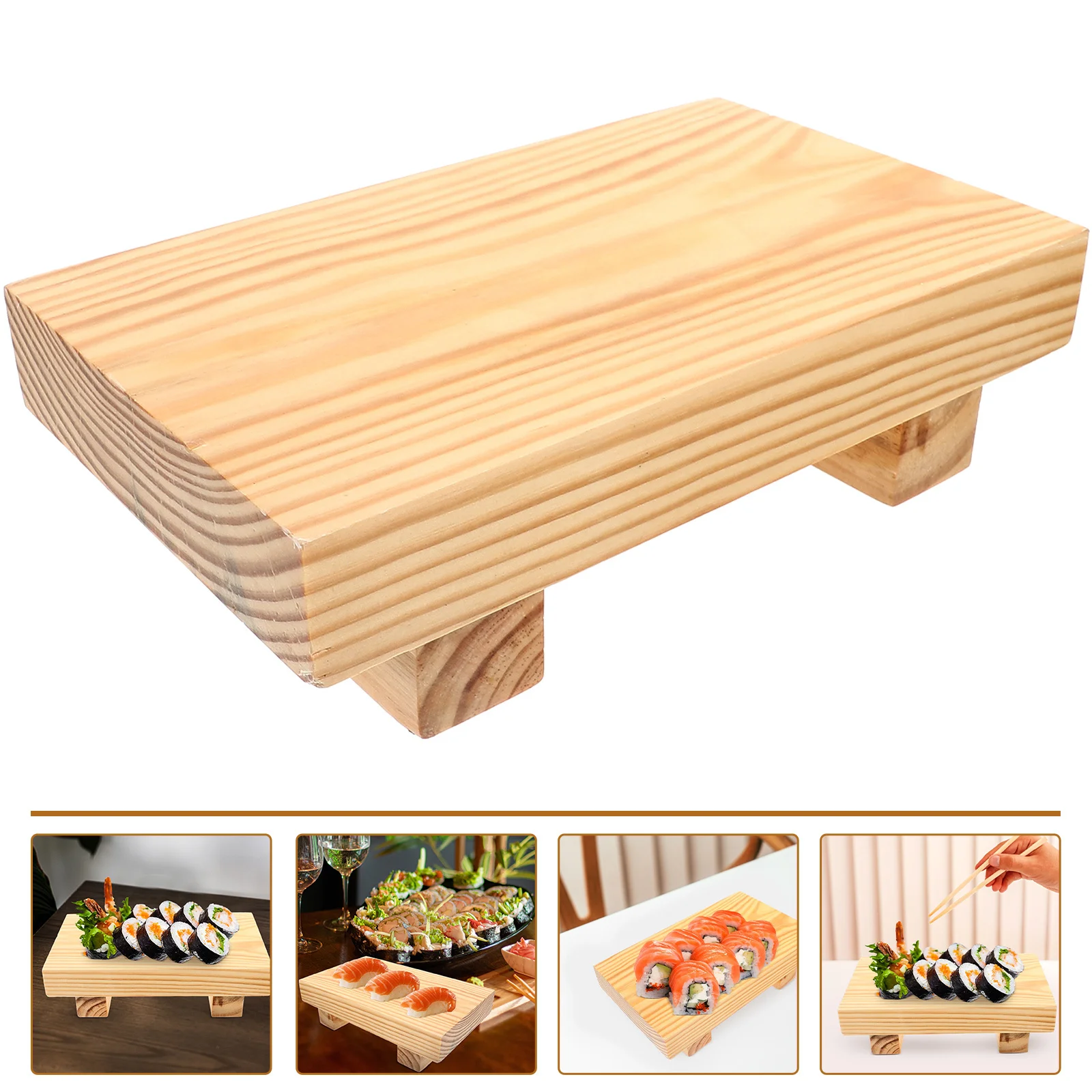 Sashimi Holder Sushi Plate Bamboo Multi-Functional Serving Tray for Sushi Sashimi Fruit Dessert Salad Food Dish Japanese Style
Sashimi Holder Sushi Plate Bamboo Multi-Functional Serving Tray for Sushi Sashimi Fruit Dessert Salad Food Dish Japanese Style