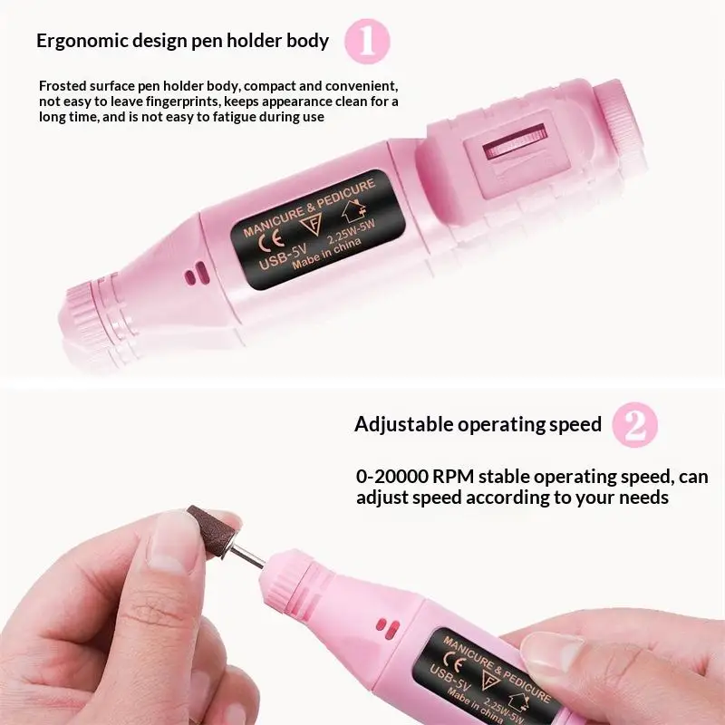 Professional Electric Nail Grinder Polishing Machine Kit With Nail Drill Bits File Manicure Remover Tools
Professional Electric Nail Grinder Polishing Machine Kit With Nail Drill Bits File Manicure Remover Tools