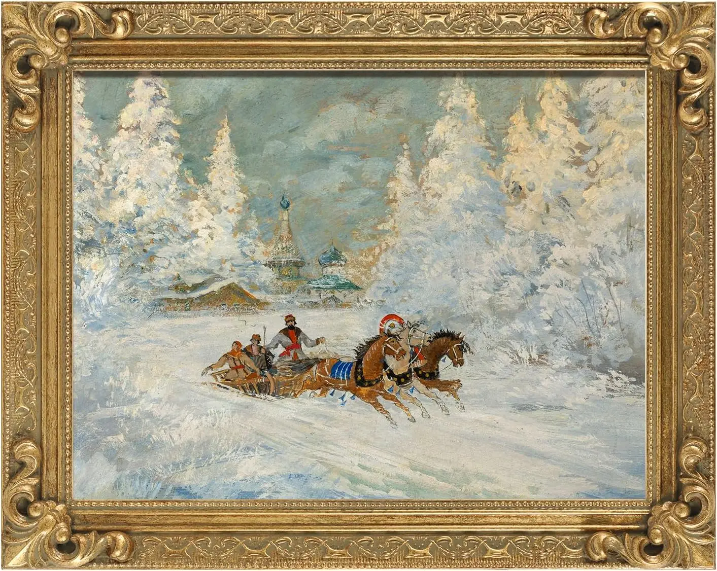 Gold Ornate Wood Frame for 16x20 Canvas Paintings, Finished Vintage Frame for Oil Painting Art Prints, Wall Decor
Gold Ornate Wood Frame for 16x20 Canvas Paintings, Finished Vintage Frame for Oil Painting Art Prints, Wall Decor