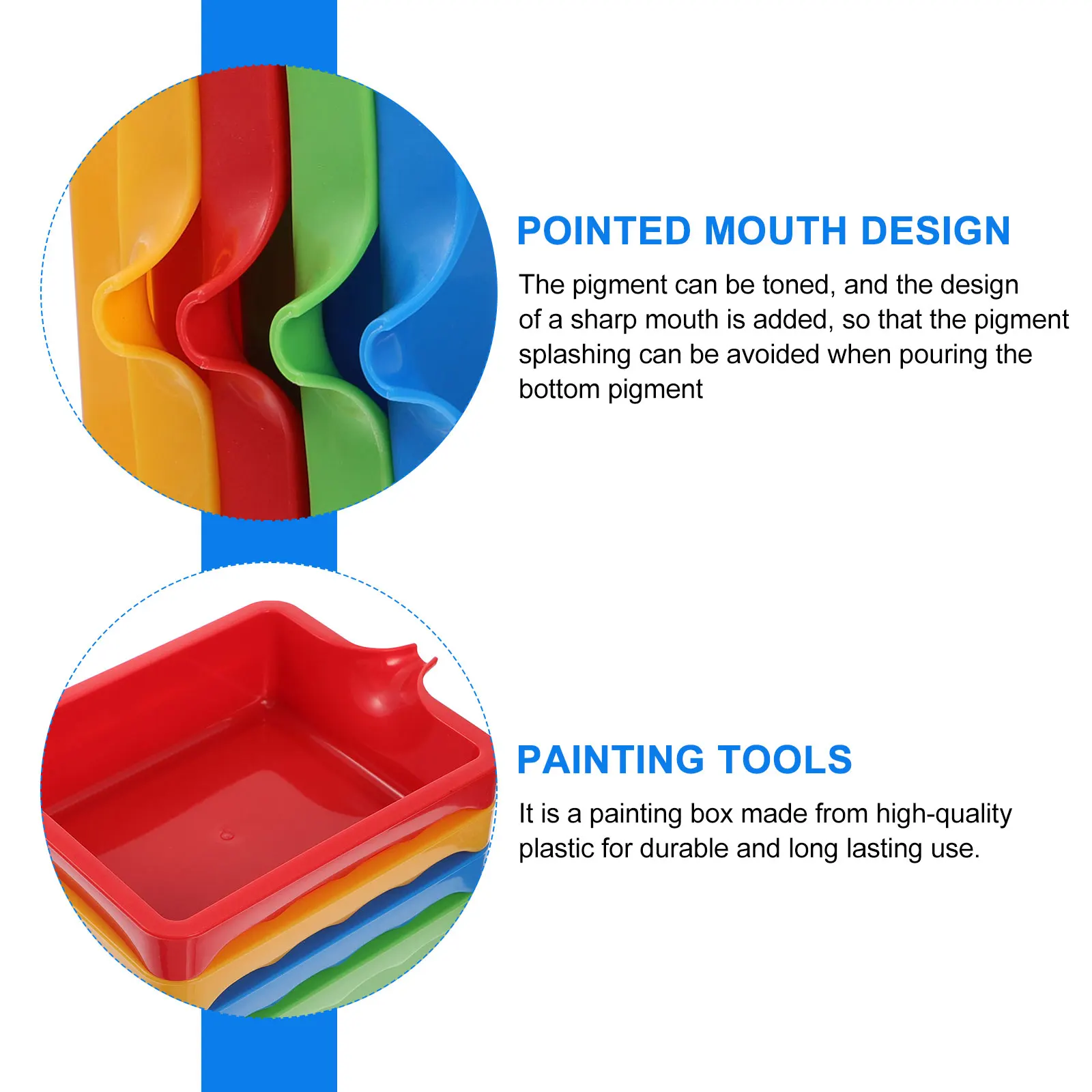 4pcs Colorful Plastic Paint Cans Durable Oil Painting Case Art Tray Mixer Kids Beginners Artists Easy Storage Sketching Tools
4pcs Colorful Plastic Paint Cans Durable Oil Painting Case Art Tray Mixer Kids Beginners Artists Easy Storage Sketching Tools