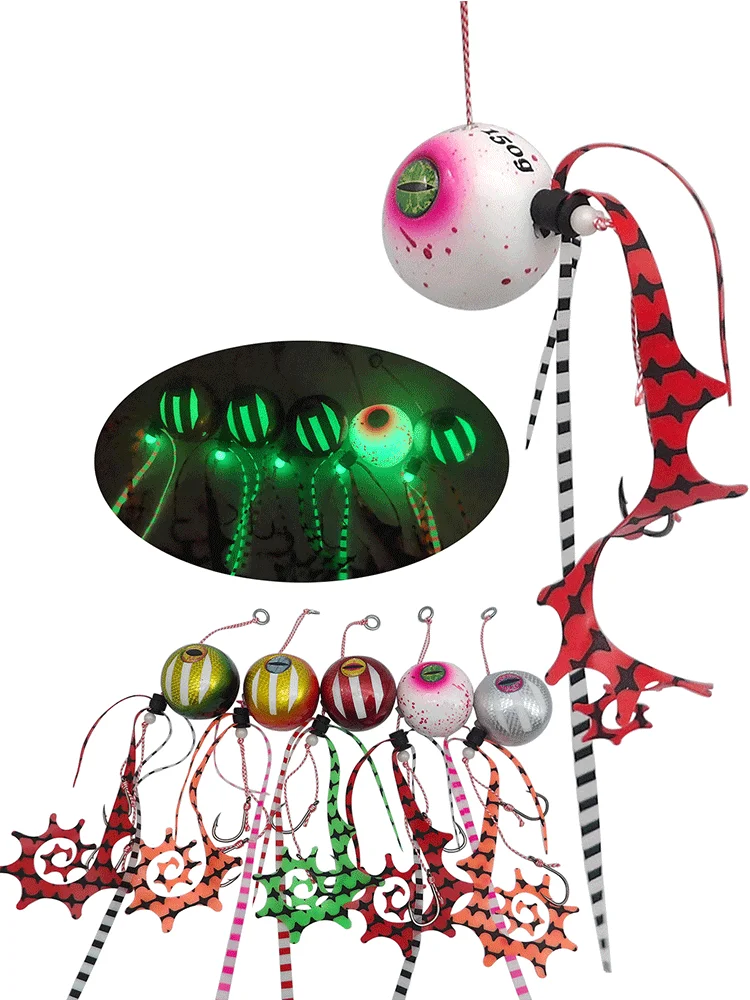 Luminous Jigging Lures 60g 80g 100g 120g 150g 200g Tai Rubbers Red Snapper Auxiliary Hook Sea Fishing Luminous Bait
Luminous Jigging Lures 60g 80g 100g 120g 150g 200g Tai Rubbers Red Snapper Auxiliary Hook Sea Fishing Luminous Bait