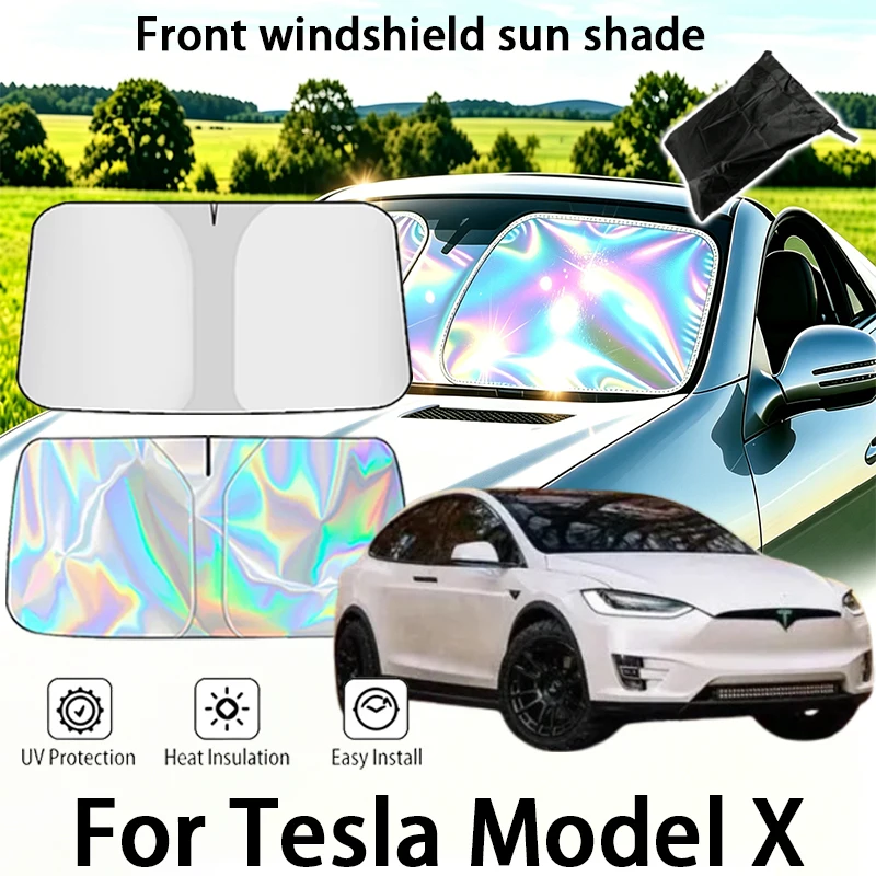 For Tesla Model X Windshield Sun Shade Foldable UV Reflective Front Window Sun Protection Cover Accessories
For Tesla Model X Windshield Sun Shade Foldable UV Reflective Front Window Sun Protection Cover Accessories