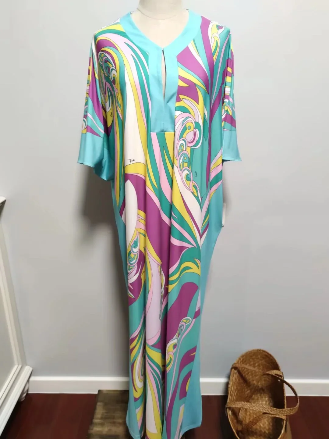Beach Resort Bali Beach Dress Women New Middle East Hot Style Kaftan Loose Stretch Printsilk Jersey Dresses
Beach Resort Bali Beach Dress Women New Middle East Hot Style Kaftan Loose Stretch Printsilk Jersey Dresses