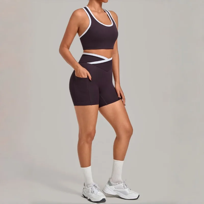 Women's Seamless Yoga Sets Sports Fitness Hip-lifting High Waist Shorts Back Beauty Sleeveless Suits Gym Workout Training Sets
Women's Seamless Yoga Sets Sports Fitness Hip-lifting High Waist Shorts Back Beauty Sleeveless Suits Gym Workout Training Sets