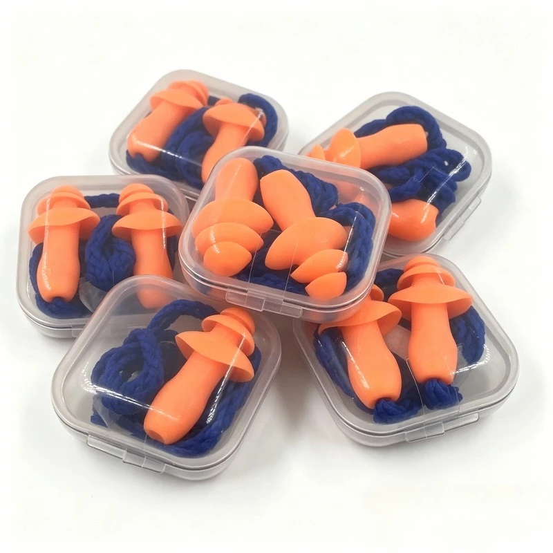 Silicone Ear Plug Anti Noise Reusable Hearing Protection Plug Noise Reduction Safe Swimming Work Earplugs with Anti-lost Rope
Silicone Ear Plug Anti Noise Reusable Hearing Protection Plug Noise Reduction Safe Swimming Work Earplugs with Anti-lost Rope