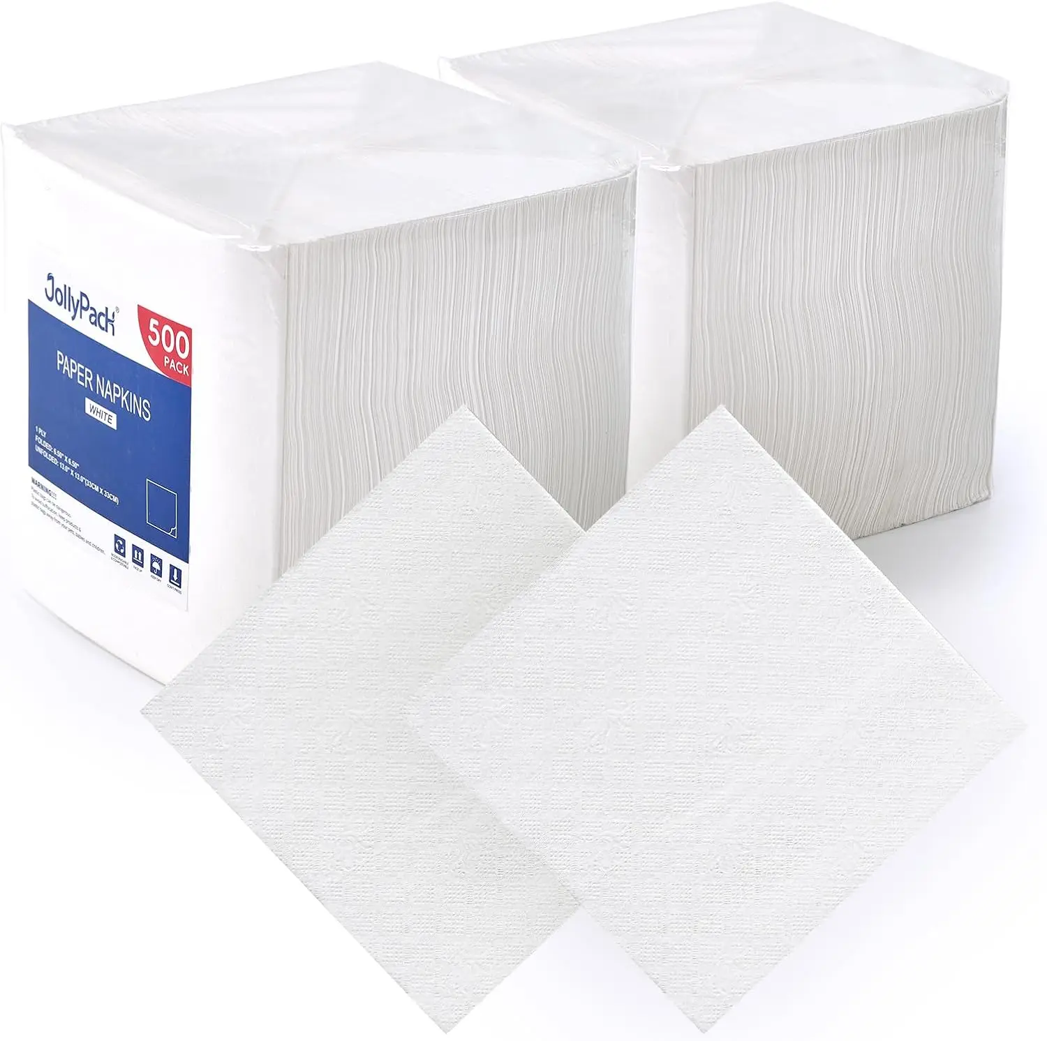 1000 Count White Paper Napkins - 1-Ply 6.5x6.5 Folded Bulk Disposable Beverage Cocktail Napkins for Restaurants Bars Parties
1000 Count White Paper Napkins - 1-Ply 6.5x6.5 Folded Bulk Disposable Beverage Cocktail Napkins for Restaurants Bars Parties