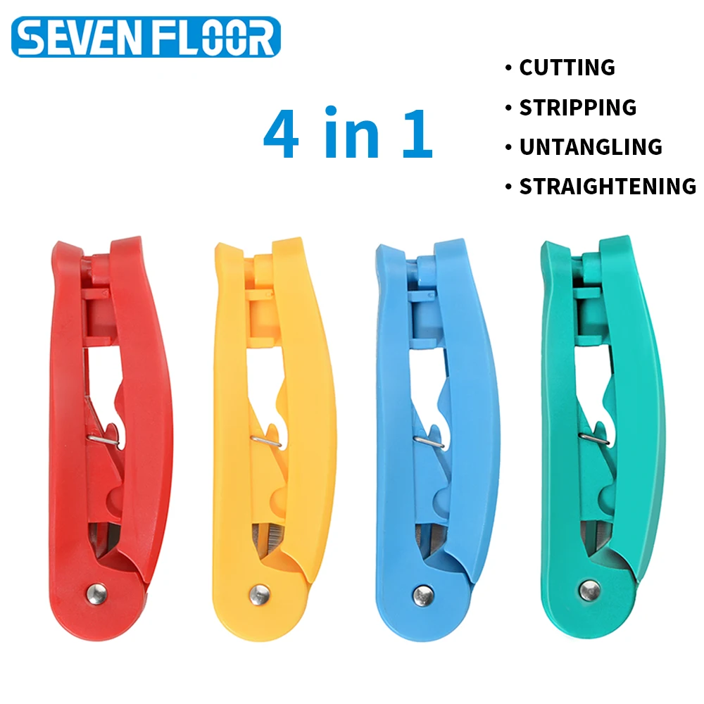 4-in-1 RJ45 Network Cable Tool, Multifunctional Stripper Cutter Wire Untwist & Straightener for Cat5e Cat6 UTP STP Cables
4-in-1 RJ45 Network Cable Tool, Multifunctional Stripper Cutter Wire Untwist & Straightener for Cat5e Cat6 UTP STP Cables