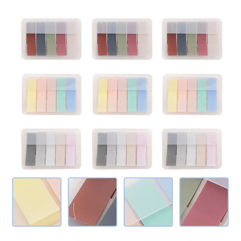 9 Sets Sticky Tabs Colored Index Stickers Multipurpose Tearable Memo Notes for Office Study Book File Label Marking
9 Sets Sticky Tabs Colored Index Stickers Multipurpose Tearable Memo Notes for Office Study Book File Label Marking