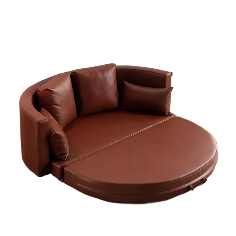 Modern simple foldable sofa bed, cat scratching leather arc round dual-purpose living room multi-functional
Modern simple foldable sofa bed, cat scratching leather arc round dual-purpose living room multi-functional