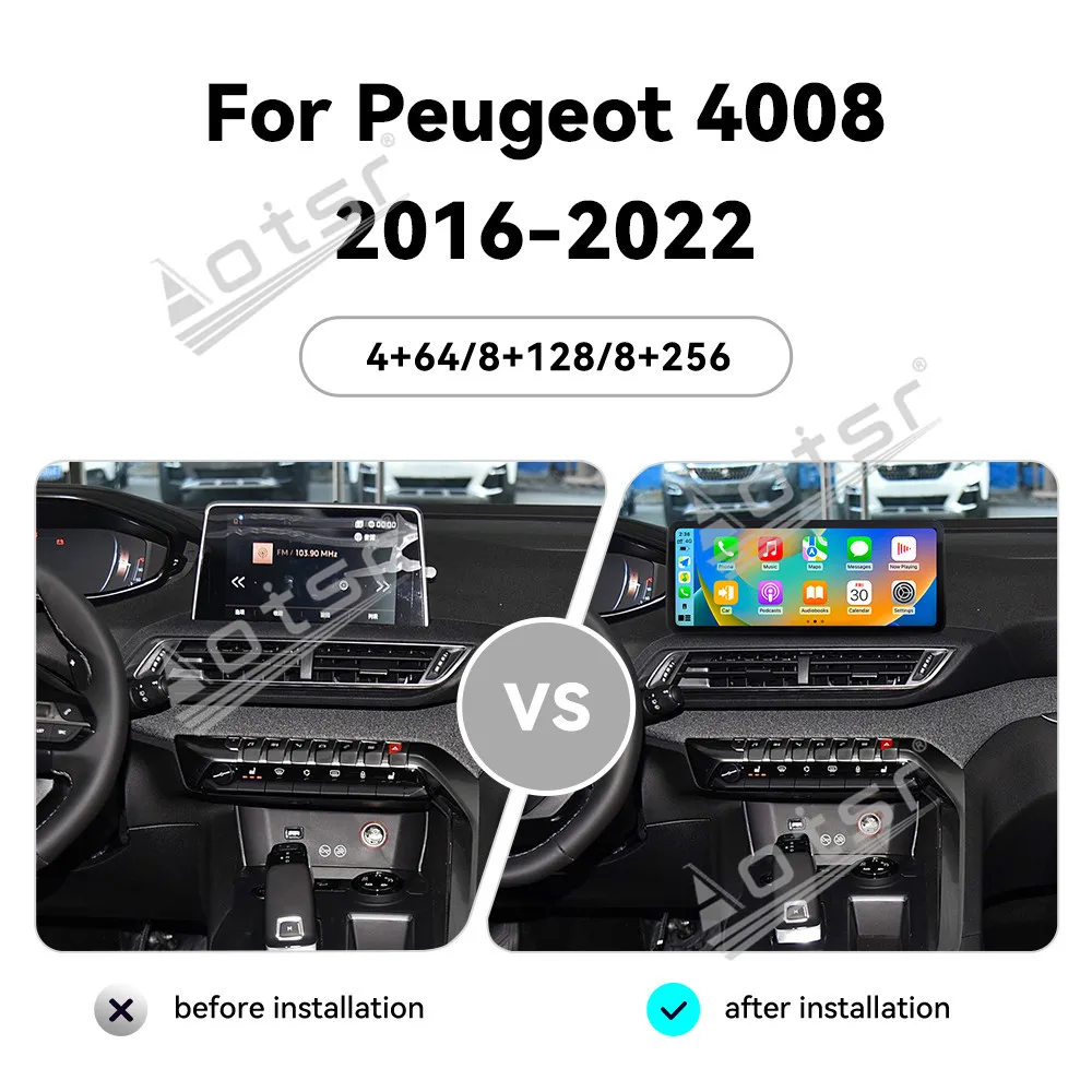 12,3 дюйма Android 13 для Peugeot 4008 2016-2022 Автомобильный GPS-навигатор CarPlay HD Сенсорный экран Ультратонкая версия Головное устройство Мультимедиа
12,3 дюйма Android 13 для Peugeot 4008 2016-2022 Автомобильный GPS-навигатор CarPlay HD Сенсорный экран Ультратонкая версия Головное устройство Мультимедиа