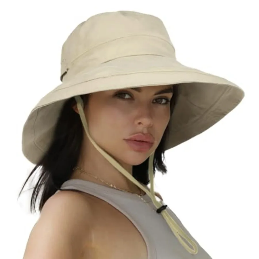 Sun Hats for Women Gardening Hat Wide Brim Ponytail Beach Sun Protection Breathable Cotton Summer Hat with Fold-Up Brim
Sun Hats for Women Gardening Hat Wide Brim Ponytail Beach Sun Protection Breathable Cotton Summer Hat with Fold-Up Brim