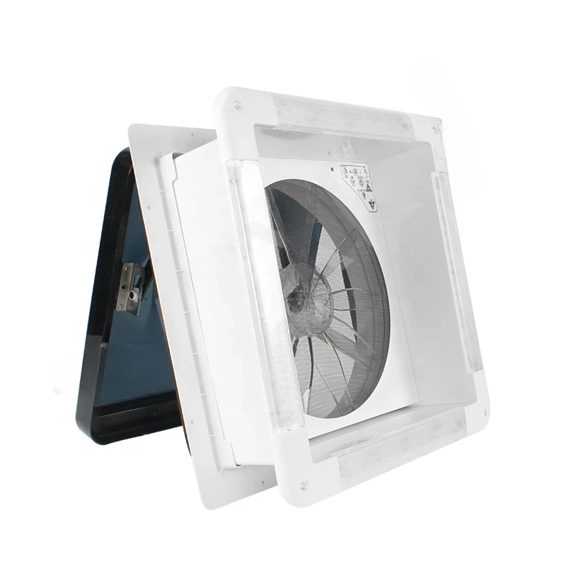 12V 16 inch Electric Remote Control RV Roof Vent Fan with LED Light & Rainy Sensor
12V 16 inch Electric Remote Control RV Roof Vent Fan with LED Light & Rainy Sensor