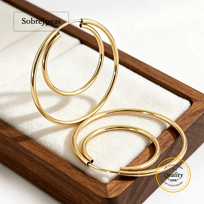 Серьги-кольца из золота 14K с двойным бесконечным дизайном, 24 мм/30 мм, в стиле бохо, женские, модные, круглые, висячие, Brincos Pendientes
Серьги-кольца из золота 14K с двойным бесконечным дизайном, 24 мм/30 мм, в стиле бохо, женские, модные, круглые, висячие, Brincos Pendientes