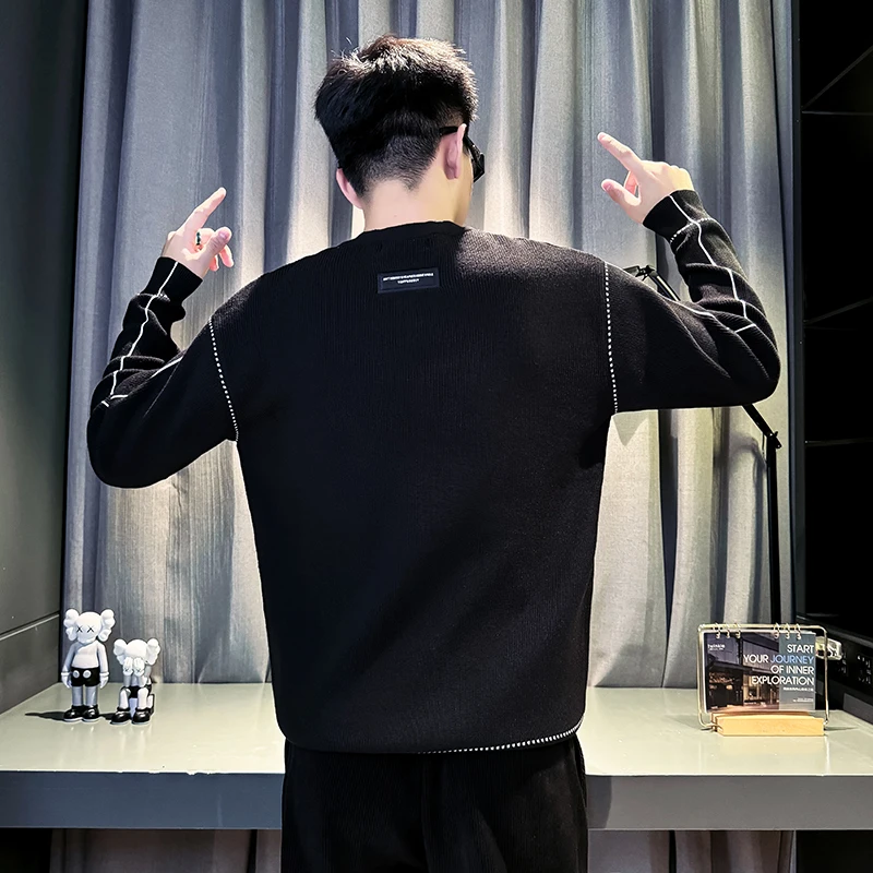 Trendy Design Men's Knitwear Base irt Autumn Winter Faionable Inner Wear Slim Fit Pure Color Knitted Sweater for Youth
Trendy Design Men's Knitwear Base irt Autumn Winter Faionable Inner Wear Slim Fit Pure Color Knitted Sweater for Youth