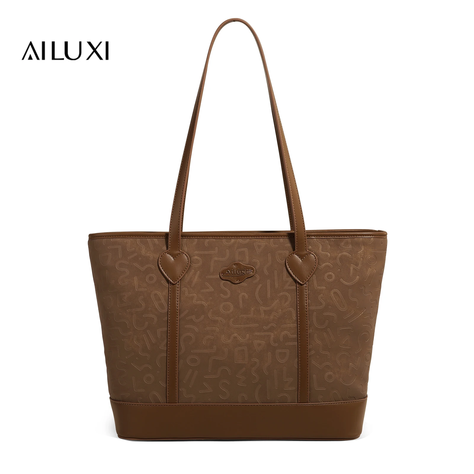 AILUXI большая вместительная женская сумка-тоут подмышки для 16-дюймового ноутбука, оригинальная дизайнерская коричневая сумка на плечо с толстой подошвой для поездок на работу 
AILUXI большая вместительная женская сумка-тоут подмышки для 16-дюймового ноутбука, оригинальная дизайнерская коричневая сумка на плечо с толстой подошвой для поездок на работу