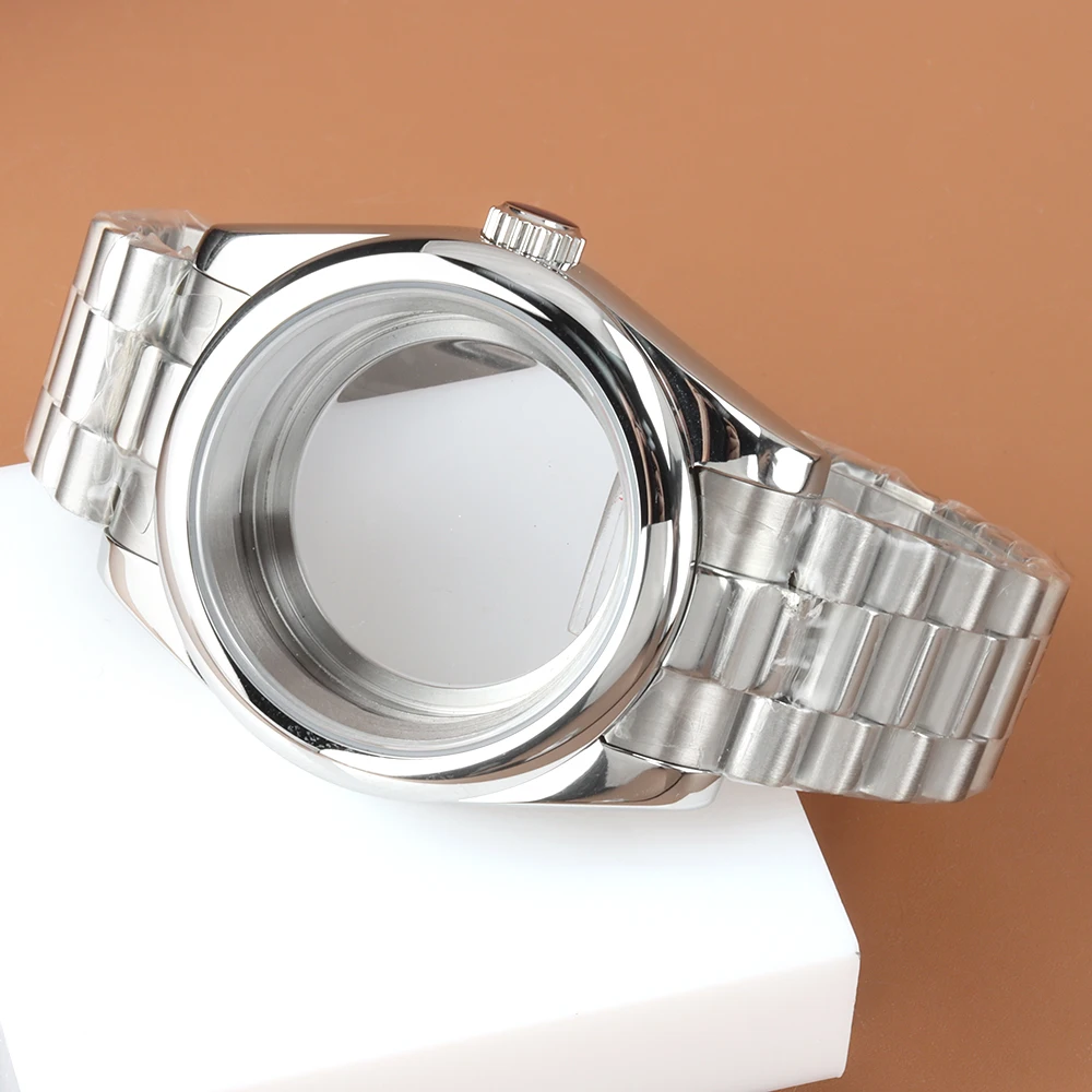 Silver Round Edge Case 36MM 39MM Stainless Steel Presidential Strap Watch Case Fit DATEJUST Seiko NH35 NH36 Automatic Movement
Silver Round Edge Case 36MM 39MM Stainless Steel Presidential Strap Watch Case Fit DATEJUST Seiko NH35 NH36 Automatic Movement