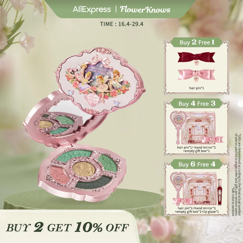 Flower Knows Midsummer Fairytales Collection Embossed Five-Color Eyeshadow Palette
Flower Knows Midsummer Fairytales Collection Embossed Five-Color Eyeshadow Palette