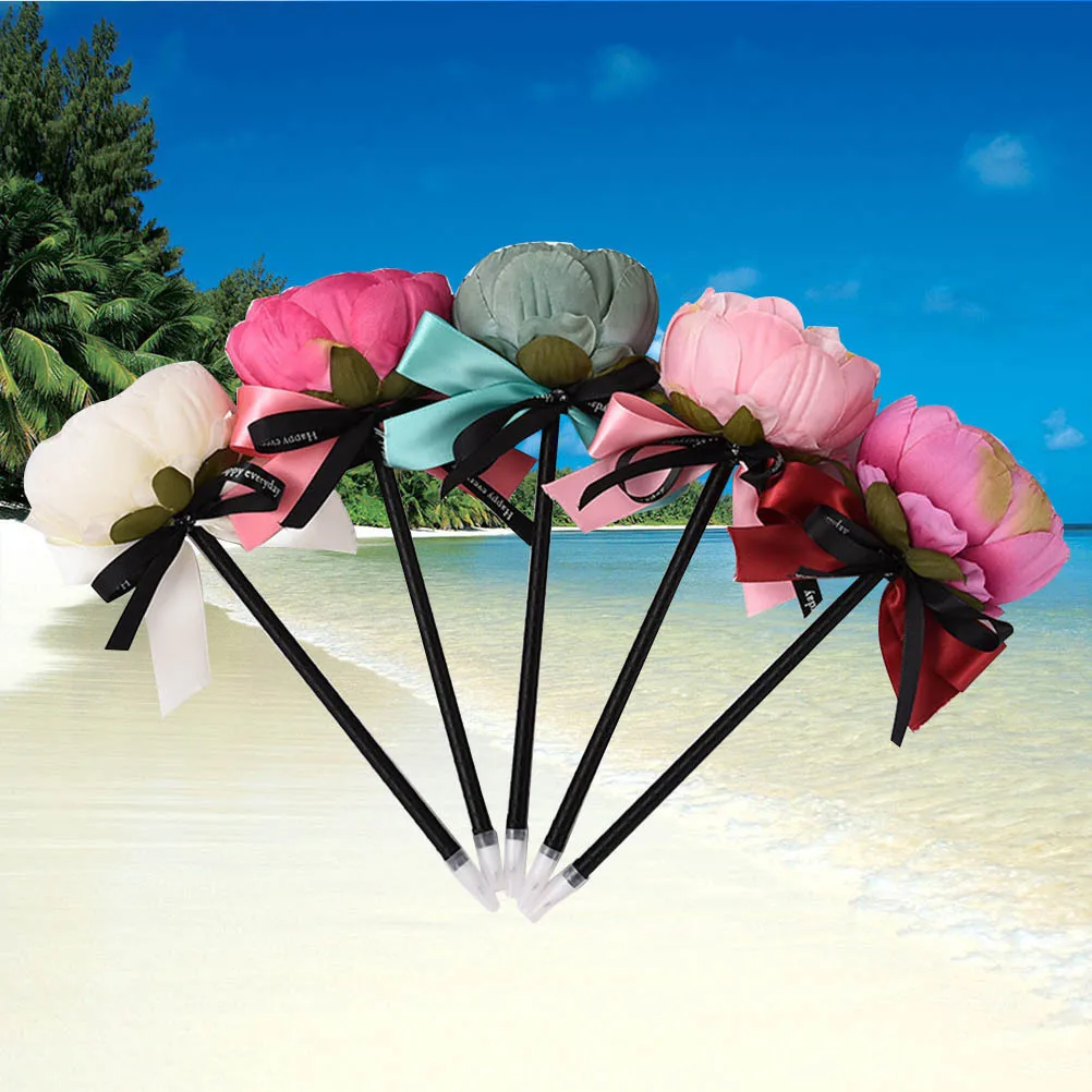 5pcs Decorative Ballpoint Pens Artificial Flower Design Cute Stationery For Women Office School Writing Supplies Floral
5pcs Decorative Ballpoint Pens Artificial Flower Design Cute Stationery For Women Office School Writing Supplies Floral