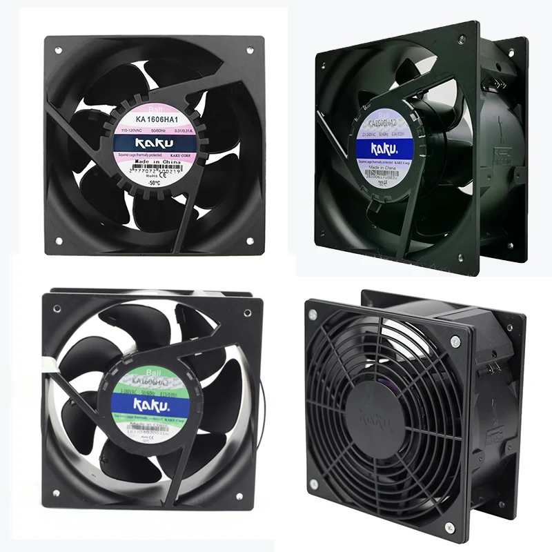 KA1606HA1 KA1606HA2 KA1606HA3 16CM High Air Volume AC110V 220V 380V IP55 Waterproof Heat Resistant Industrial Cooling Fan
KA1606HA1 KA1606HA2 KA1606HA3 16CM High Air Volume AC110V 220V 380V IP55 Waterproof Heat Resistant Industrial Cooling Fan