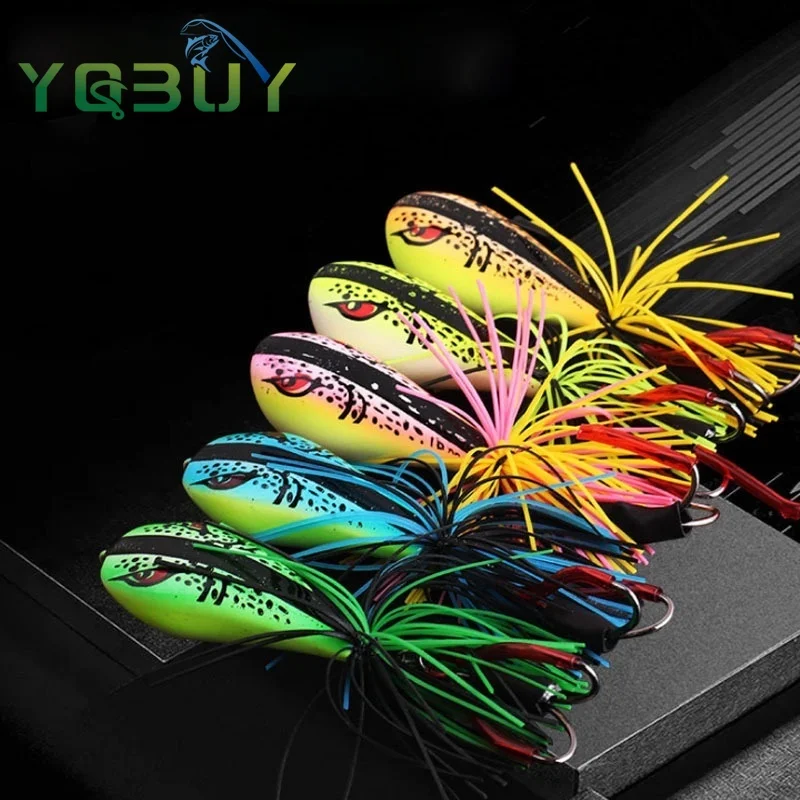 Fishing Lure Jump Frog Lure 9g Floating Weedless Lure with Double Sharp Hooks for Bass Pike Musky Snakehead Dogfish
Fishing Lure Jump Frog Lure 9g Floating Weedless Lure with Double Sharp Hooks for Bass Pike Musky Snakehead Dogfish