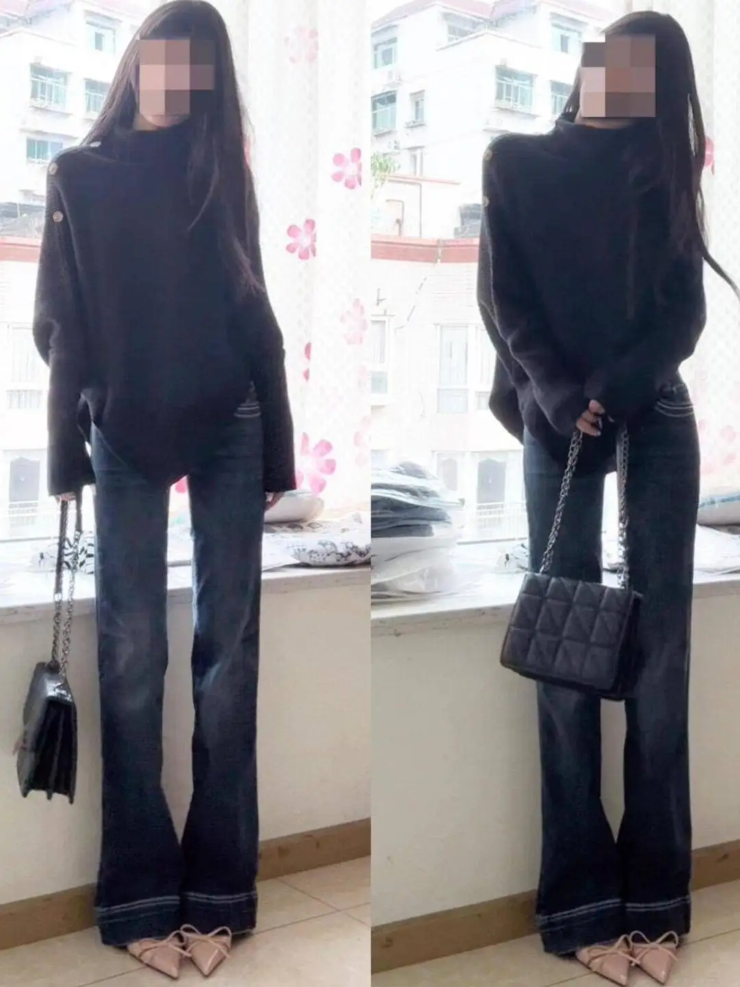 Korean High-End Bla High Collar Women's Knitted Sweater Autumn Winter Lazy Sle Design Asymmetrical Batwing Sve Top
Korean High-End Bla High Collar Women's Knitted Sweater Autumn Winter Lazy Sle Design Asymmetrical Batwing Sve Top