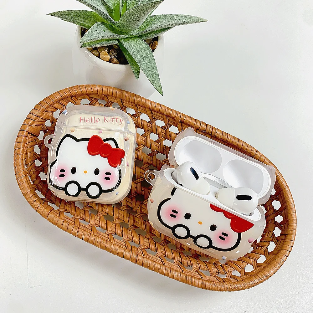 Kawaii Hello Kitty cartoon headphone case protective cover for Airpods 4 3 2 1 Pro 2 cover with charm Funda for Airpods Pro 2 4
Kawaii Hello Kitty cartoon headphone case protective cover for Airpods 4 3 2 1 Pro 2 cover with charm Funda for Airpods Pro 2 4