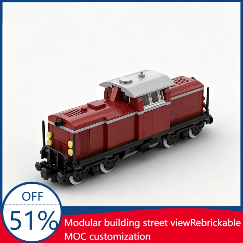 400Pcs MOC Heavy Vehicle Diesel Locomotive BR V 100 Model Building Blocks Assembly Railway Educational Birthday Gift Kids Boys
400Pcs MOC Heavy Vehicle Diesel Locomotive BR V 100 Model Building Blocks Assembly Railway Educational Birthday Gift Kids Boys