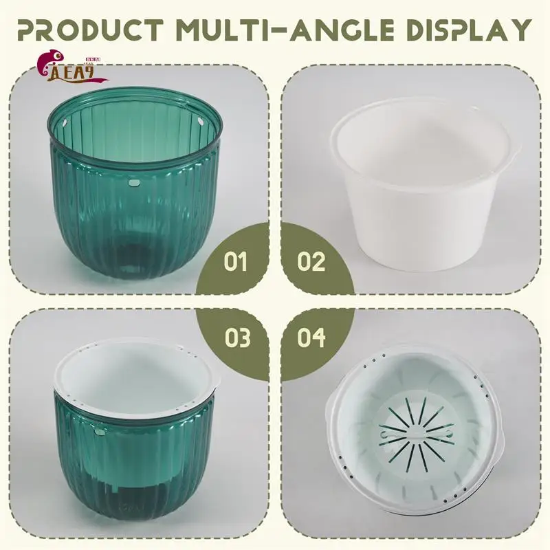 AEA9-2 Pack Self Watering Planters Hanging Flower Pots 6.5 Inch Outdoor Hanging Plant Pot Basket (Emerald)
AEA9-2 Pack Self Watering Planters Hanging Flower Pots 6.5 Inch Outdoor Hanging Plant Pot Basket (Emerald)
